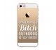 Kryt Bitch iPhone 5/5S/SE - biely